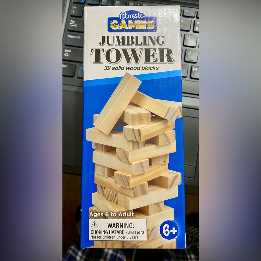 Wooden Block Stacking Game